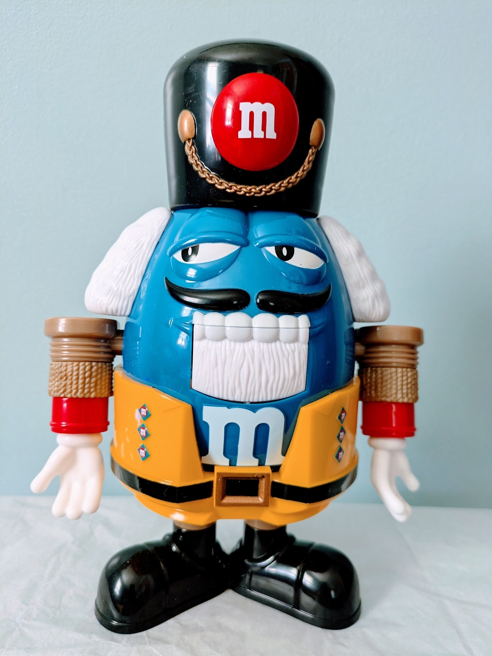 M&M's Blue Nutcracker Figure Kids Toy - Blue & Yellow